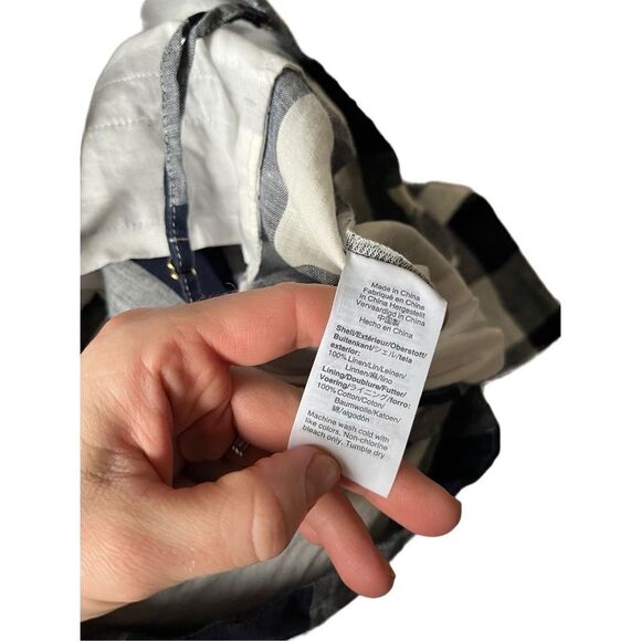 J. Crew Navy and White Checkered Jumpsuit - Picture 10 of 15